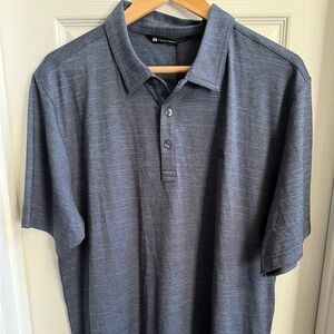 Travis Matthew NWT golf polo shirt Mens Size XL Blue Versatile Performance Comfy